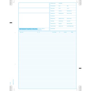 Verdienstnachweise/Lohntaschen fr IBM / HS-2 Lohn endlos, Blatt 3: Giroform-CF 80g/qm