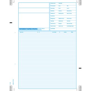 Verdienstnachweise/Lohntaschen fr IBM / HS-2 Lohn endlos, Blatt 3: Giroform-CF 80g/qm